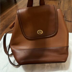 Genuine Leather Coach Backpack